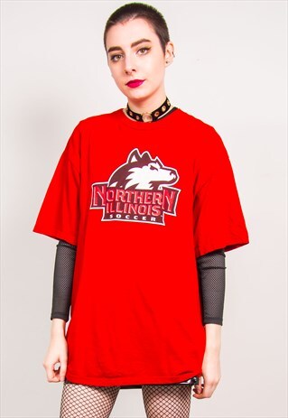 ADIDAS VINTAGE 90'S USA NORTHERN ILLINOIS SOCCER T-SHIRT