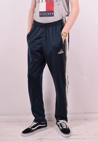 ADIDAS MENS VINTAGE TRACKSUIT TROUSERS W32 L30 MULTI 90S