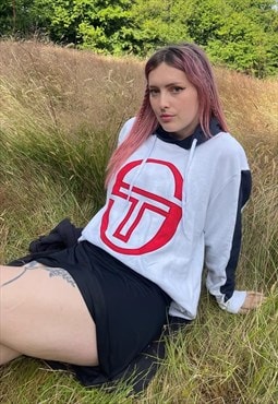 Vintage 90s Sergio Tacchini Embroidered Hoodie
