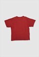 VINTAGE 90S NIKE TOWN SPELLOUT LOGO T-SHIRT IN RED