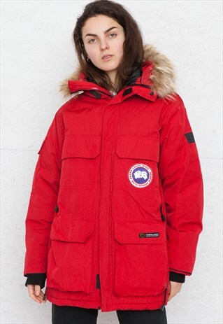 VINTAGE RED CANADA GOOSE COAT