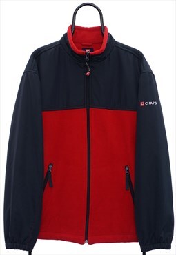 Vintage Chaps Ralph Lauren Red Full Zip Fleece Mens