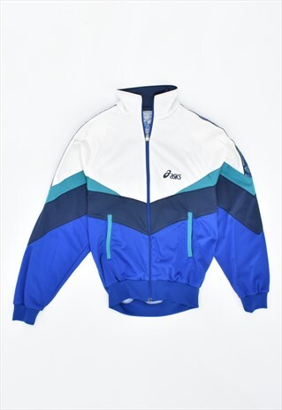VINTAGE 90'S ASICS TRACKSUIT TOP JACKET MULTI