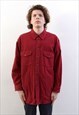 ST JOHN'S BAY Vintage L Men Casual Shirt Moleskin Chamois Co