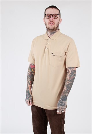 00S BURBERRY LONDON PIQUE POLO SHIRT