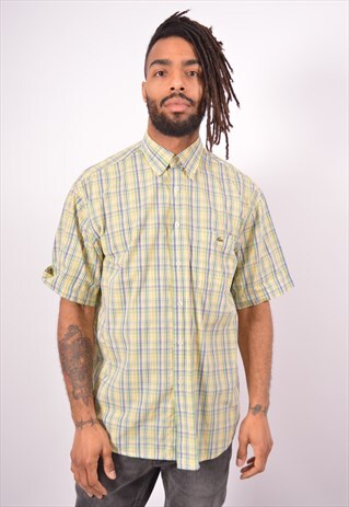 VINTAGE LACOSTE SHIRT SHORT SLEEVE CHECK MULTI