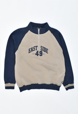 Vintage 90's Asics Sweatshirt Jumper Beige