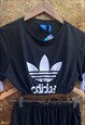 REWORKED Y2K ADIDAS CROP TOP AND SKIRT COORDINATE 