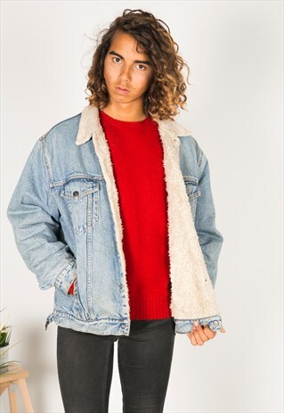 VINTAGE 80S LEVIS WINTER SHEEPSKIN JACKET / R1210C404