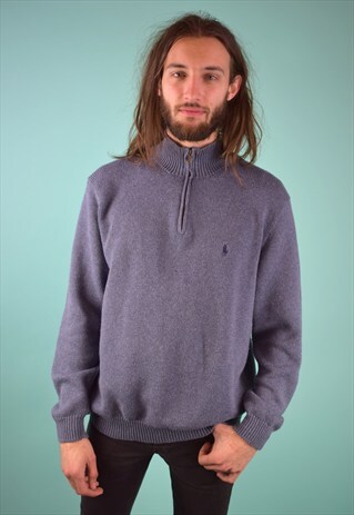 VINTAGE 90'S RALPH LAUREN 1/4 ZIP JUMPER