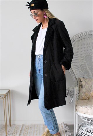 VINTAGE COAT FAUX FUR