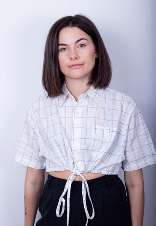 WHITE BOX TIE SHIRT