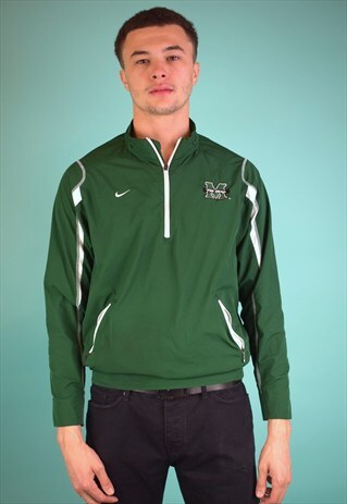 VINTAGE 90'S NIKE 1/3 ZIP NYLON SWEATSHIRT