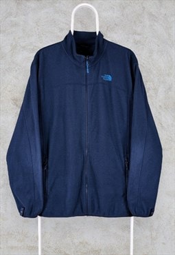 The North Face Blue Fleece Jacket Windbreaker Men's XL