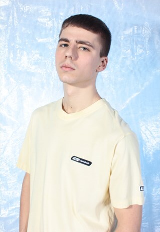 VINTAGE REEBOK PASTEL YELLOW TEE