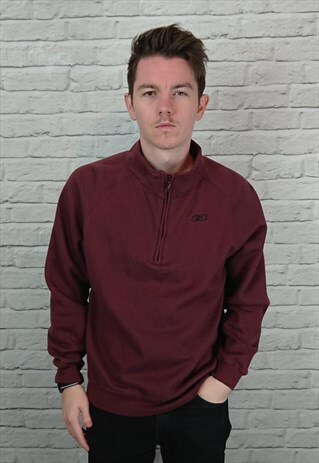 VINTAGE REEBOK QUARTER ZIP SWEATSHIRT