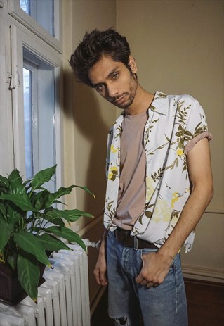 VINTAGE FLOWER PATTERNED SHIRT