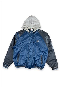 Fila vintage 90s hooded padded spell out jacket
