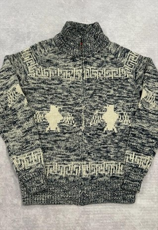 ABSTRACT KNITTED JUMPER MEN'S M