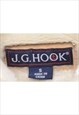 BEYOND RETRO VINTAGE J.G.HOOK SUEDE FAUX SHEARLING LINING CO