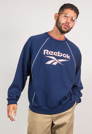 REEBOK SWEATSHIRT SPELL OUT LOGO