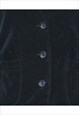 VINTAGE SINGLE BREASTED VELVET BLAZER - S