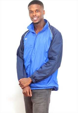 1990'S VINTAGE BLUE NIKE WINDBREAKER JACKET