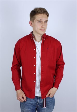 VINTAGE TOMMY HILFIGER MENS SHIRT