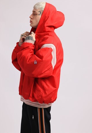 VINTAGE CHAMPION 1/4 ZIP INSULATED SHELL JACKET
