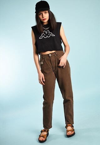90'S RETRO HIGHWAISTED DENIM JEANS