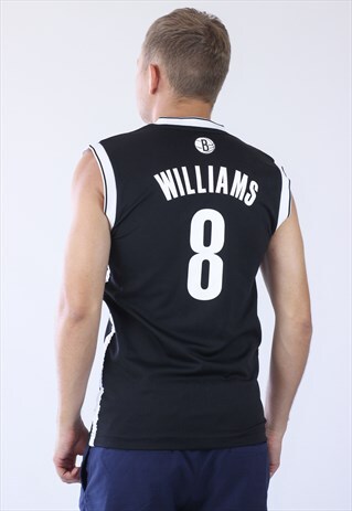 MENS ADIDAS NBA BASKETBALL BROOKLYN WILLIAMS JERSEY TOP TANK