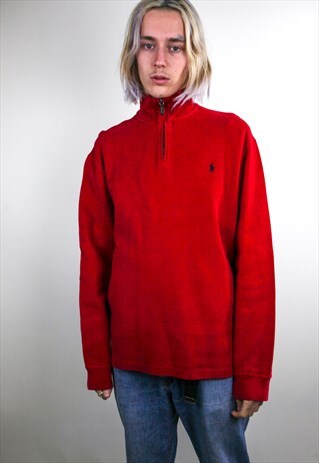 VINTAGE RALPH LAUREN QUARTER ZIP SWEATSHIRT