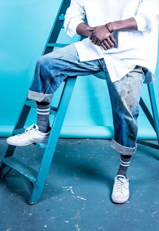 VINTAGE BLUE LEVI'S 501 PAINT JEANS