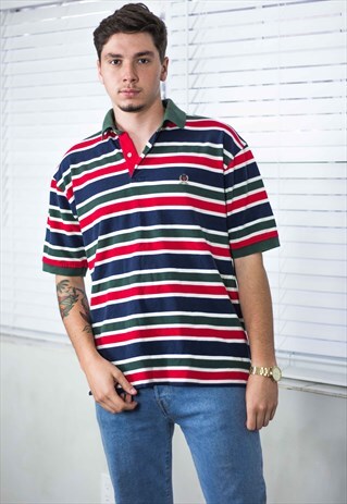 VINTAGE TOMMY HILFIGER SHIRT LOGO 90S M 10.3
