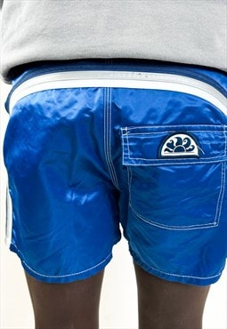 Vintage 90s Sundek blue shorts 