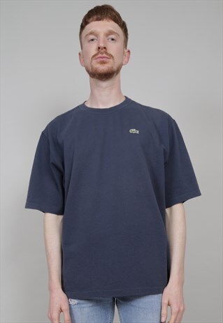 VINTAGE 90'S NAVY BLUE LACOSTE LOGO T-SHIRT