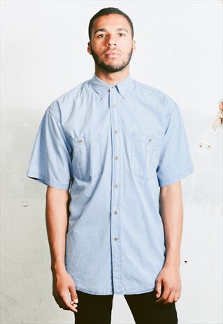 VINTAGE DENIM CHAMBRAY OXFORD SHIRT