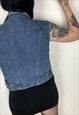 THE CLASH - REWORKED STUDDED VINAGE DENIM JACKET SIZE 14