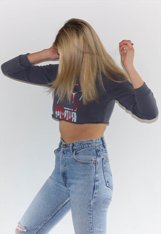 VINTAGE 90'S PUMA CROP SWEATSHIRT