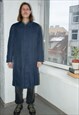Vintage 70's Navy Blue Trench Coat