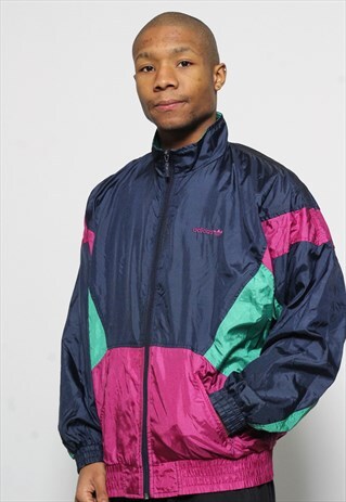 VINTAGE ADIDAS TRACK JACKET BLUE