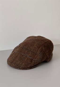 Vintage Barbour Wool Flat Cap Hat