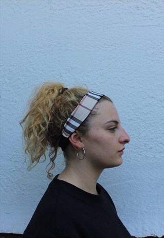 RE-WORKED BURBERRY HEADBAND