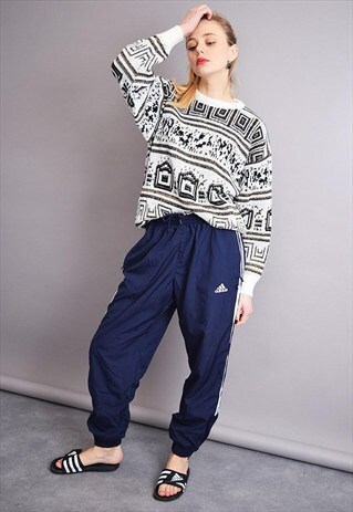 90'S RETRO ADIDAS SPORTS TRACKSUIT BOTTOM TROUSERS