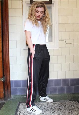 VINTAGE REEBOK POPPER TRACKSUIT BOTTOMS ASM2073