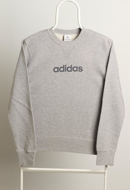 Vintage Adidas Crewneck Script Sweatshirt Grey S