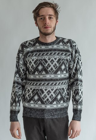 VINTAGE 80S PATTERNED FUNKY JUMPER