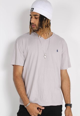 VINTAGE POLO RALPH LAUREN T-SHIRT GREY