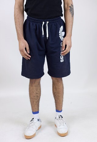 VINTAGE 90S ADIDAS NAVY SPORT SHORTS
