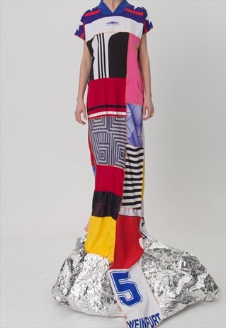 REWORKED PATCHWORK MAXI DRESS